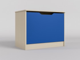 Ящик для игрушек Скай (Синий/корпус Клен) в Берёзовке - beryozovka.katalogmebeli.com | фото