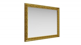 Зеркало навесное "Айрум"/(дуб кальяри / профиль: золото с орнаментом) в Берёзовке - beryozovka.katalogmebeli.com | фото 1